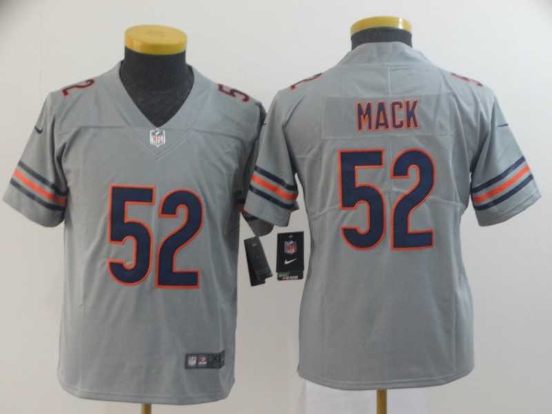 Youth Nike Bears 52 Khalil Mack Gray Inverted Legend Limited Jersey,We sell and wholesale Youth Nike Bears 52 Khalil Mack Gray Inverted Legend Limited Jersey on line form chian!